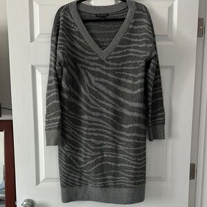 Banana Republic Gray Long Sleeve Sweater Dress
